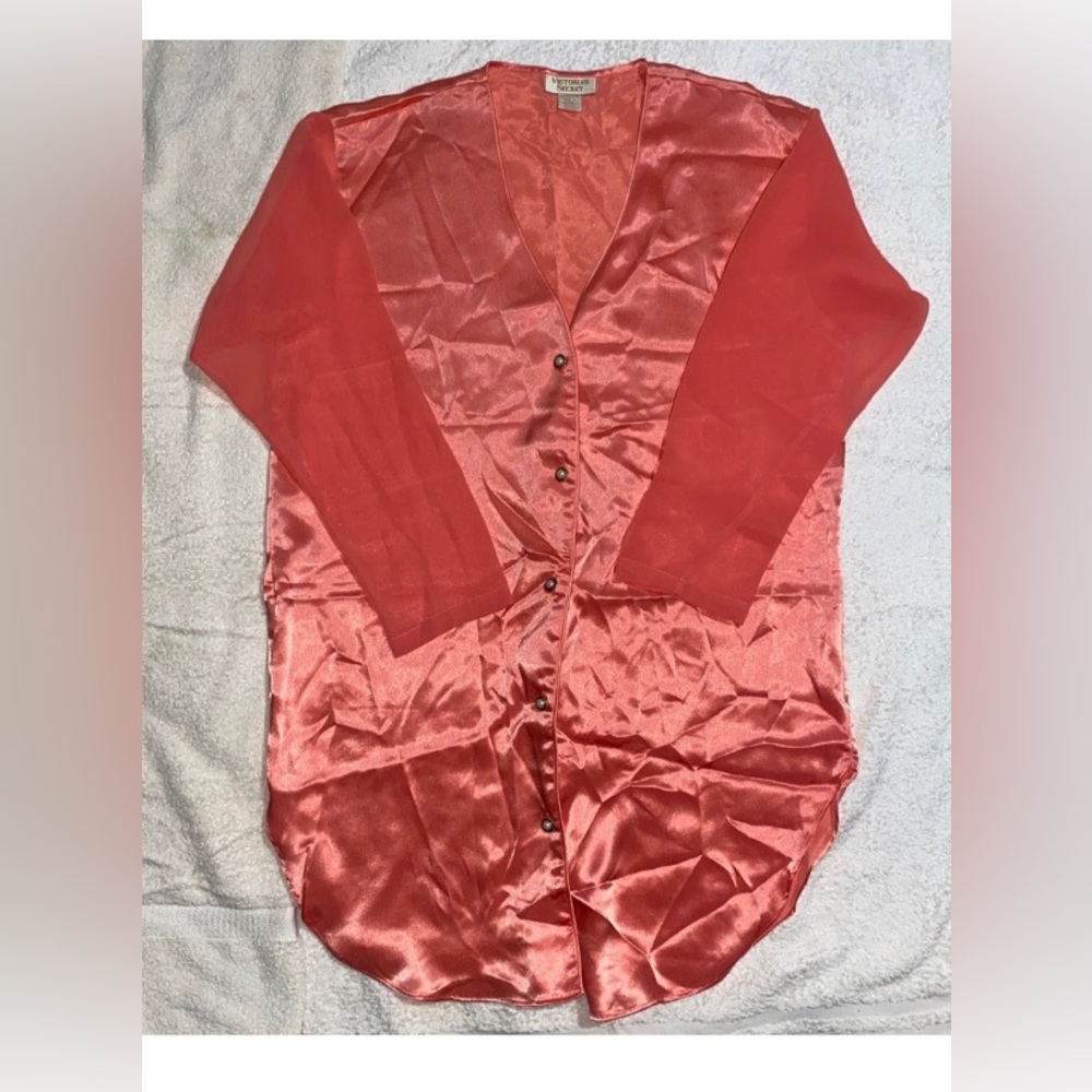 Vintage Victoria’s Secret Gold Label Long Sleeve Pajama Slip Size P/S
